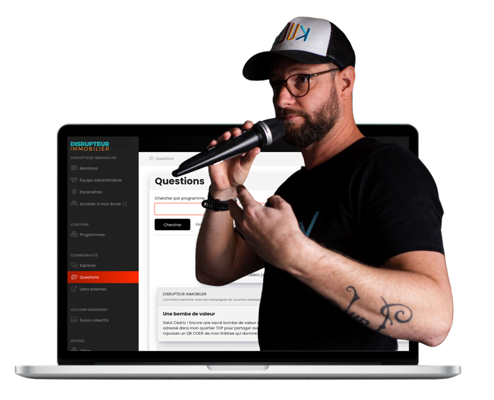 support ultra-réactif formation disrupteur immobilier